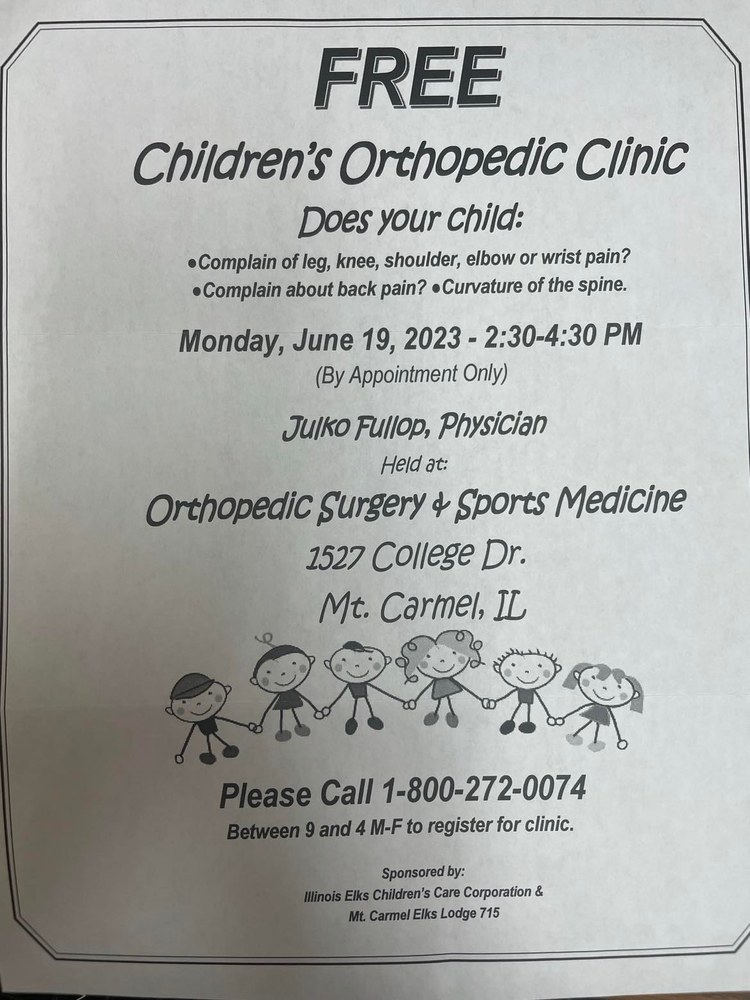 FREE Children's Orthopedic Clinic