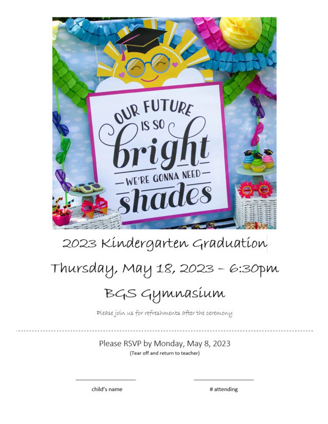 BGS PTO Kindergarten Celebration