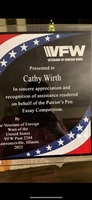 Mrs. Wirth Receives Recognition From VFW