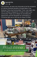 Red Hill FFA Uses Grant to Buy Christmas Gift for 23 Kids