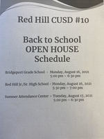Open House Schedules