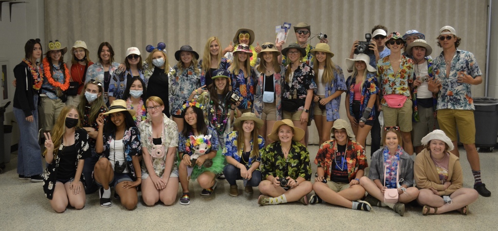 2021 Homecoming Class pictures for Tacky Tourist Day